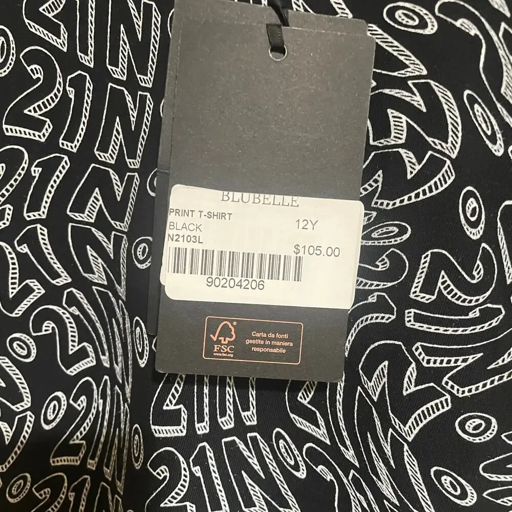 NWT n.21 kids printed T -shirt